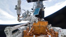 NASA Astronaut Michael Good During Hubble Servicing Mission 4