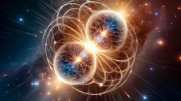 Subatomic Particle Physics Art Concept