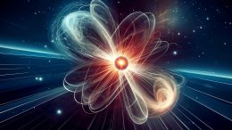 Subatomic Particle Physics Concept